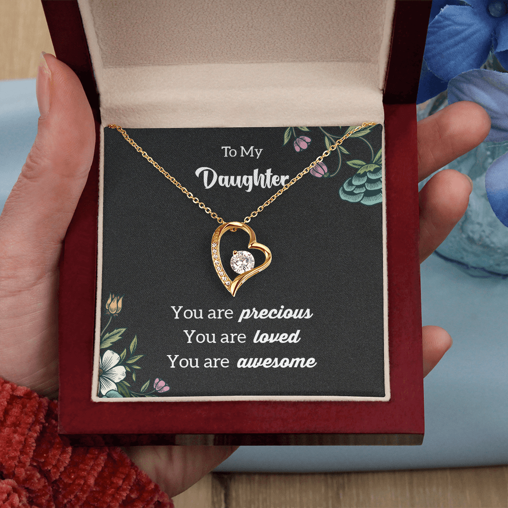 To My Daughter - awesome - Forever Love Necklace