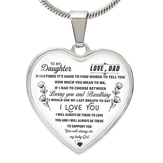 To My Ddaughter -   Baby Girl  - Love Knot Necklace