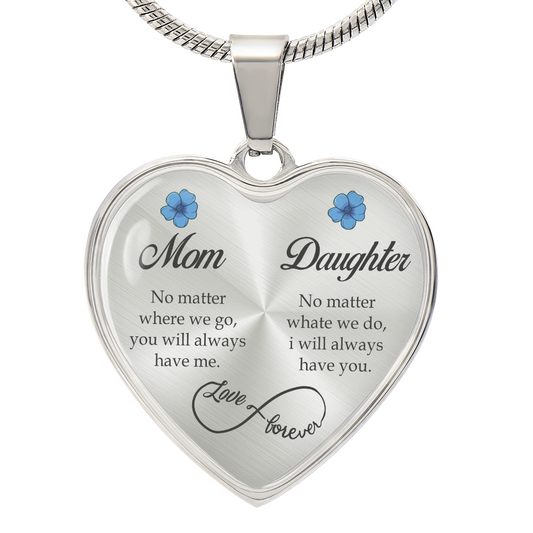To My Ddaughter -  No Matter What  - Necklace