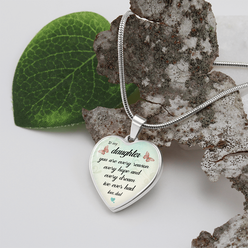 To My Ddaughter -  You Are The Reason  - Necklace