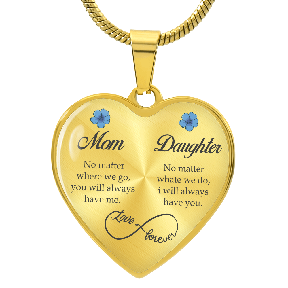 To My Ddaughter -  No Matter What  - Necklace