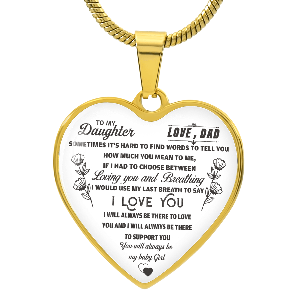 To My Ddaughter -   Baby Girl  - Love Knot Necklace