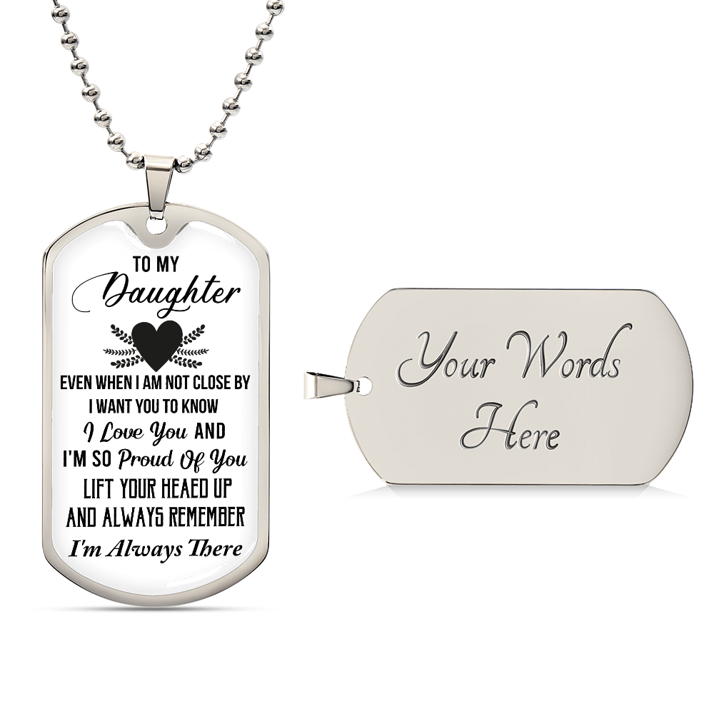 To My Ddaughter - Proud Of You  - Necklace