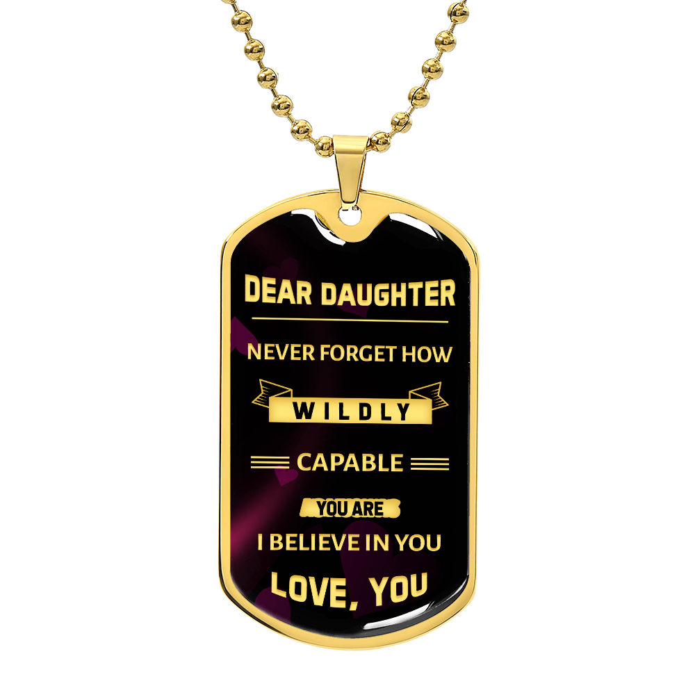 To My Ddaughter -  Capable - Necklace