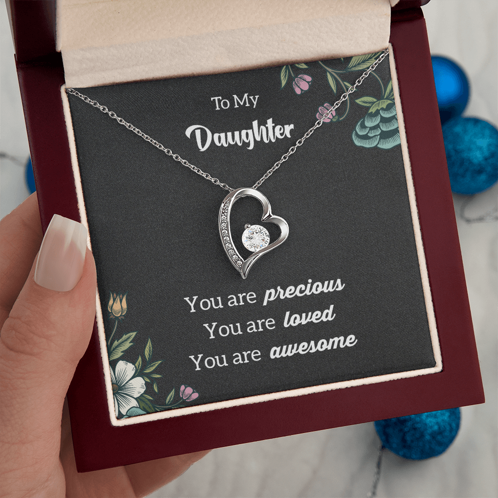 To My Daughter - awesome - Forever Love Necklace