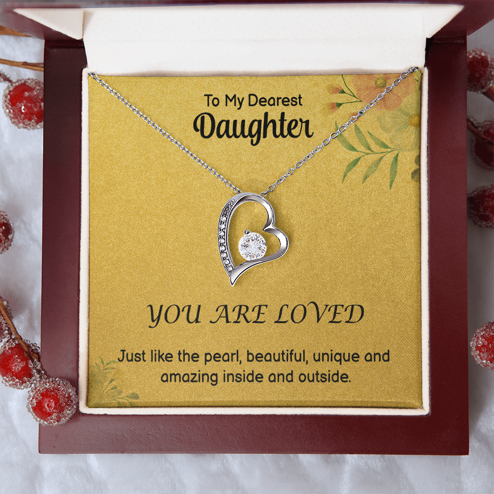 To My Daughter - Amazing - Forever Love Necklace