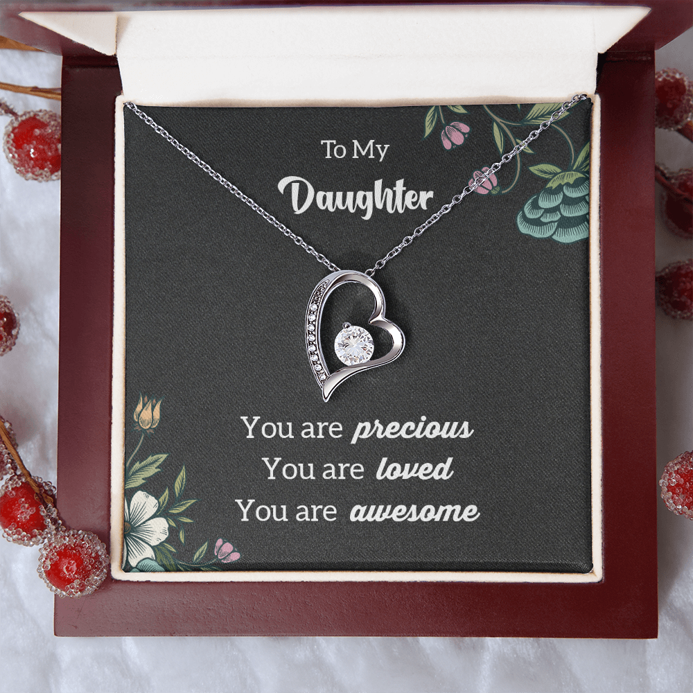 To My Daughter - awesome - Forever Love Necklace