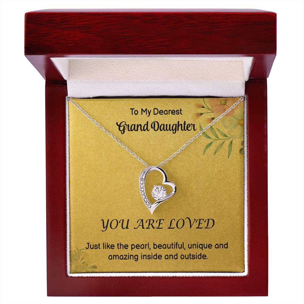To My GrandDdaughter - Love - Forever Love Necklace