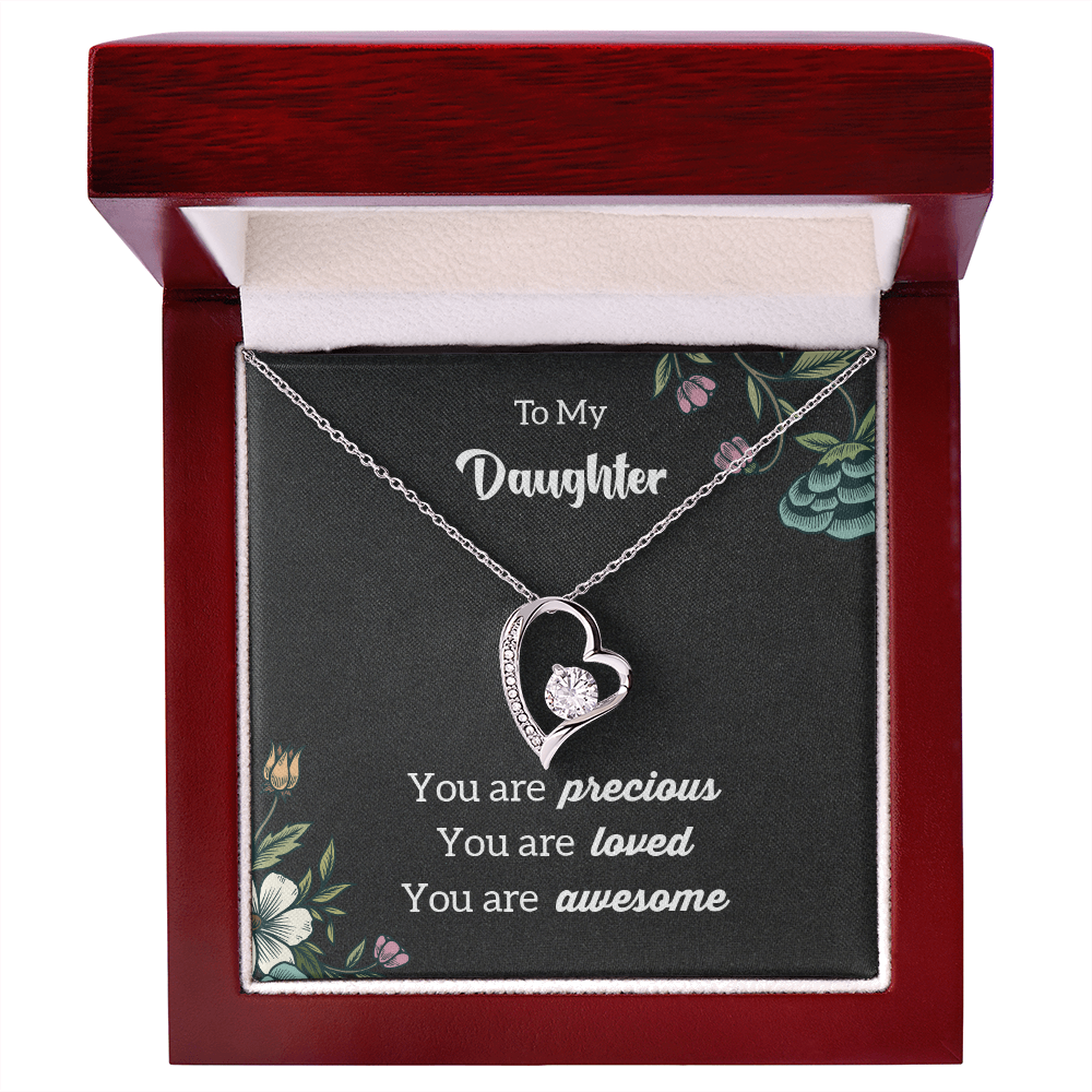 To My Daughter - awesome - Forever Love Necklace