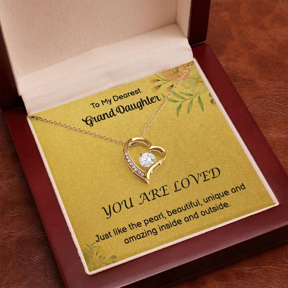 To My GrandDdaughter - Love - Forever Love Necklace
