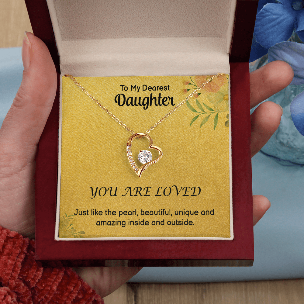 To My Daughter - Amazing - Forever Love Necklace
