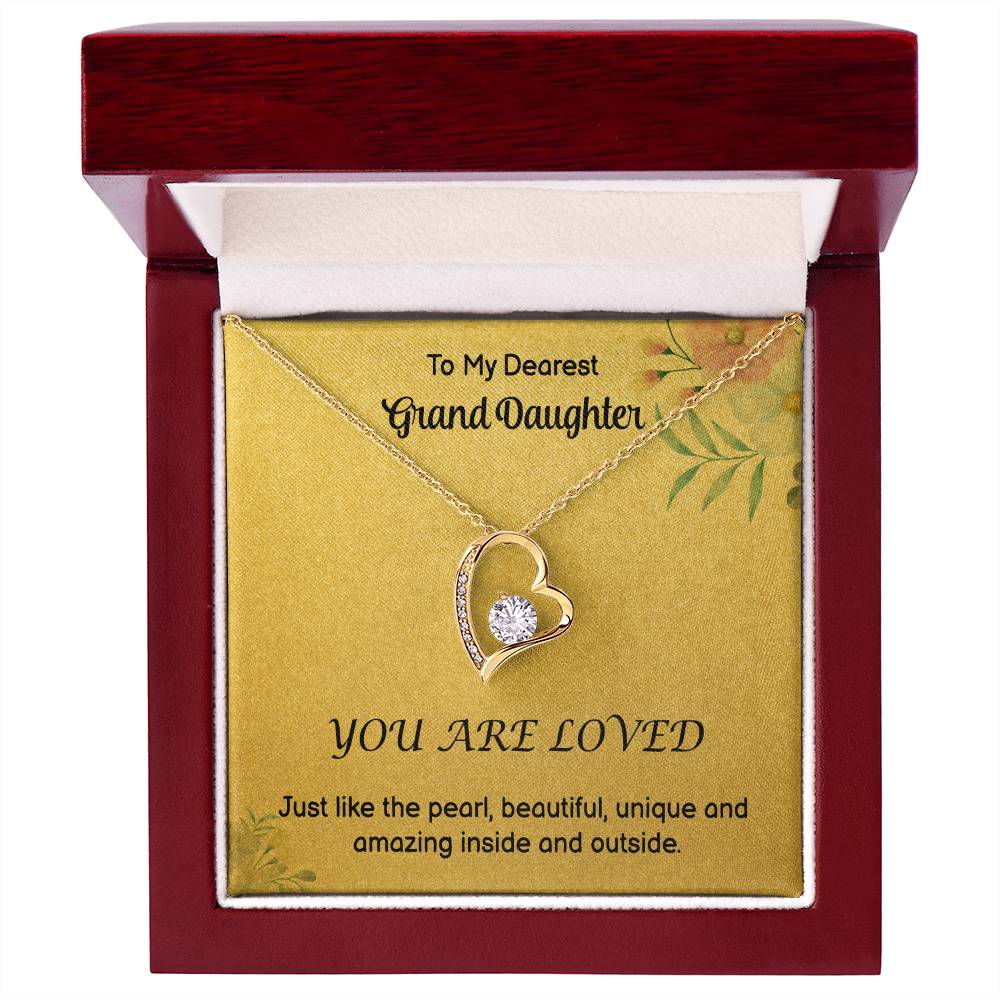 To My GrandDdaughter - Love - Forever Love Necklace
