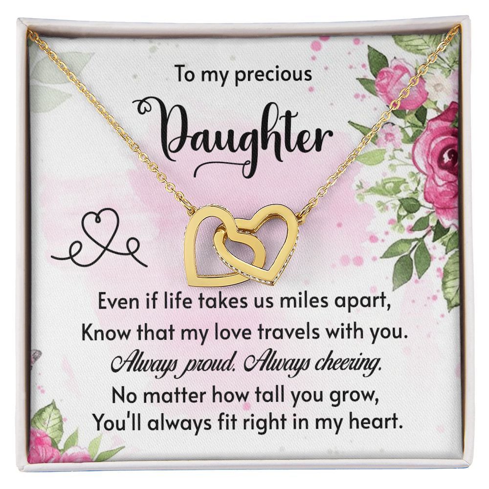 To My Daughter - Cheering - Interlocking Hearts