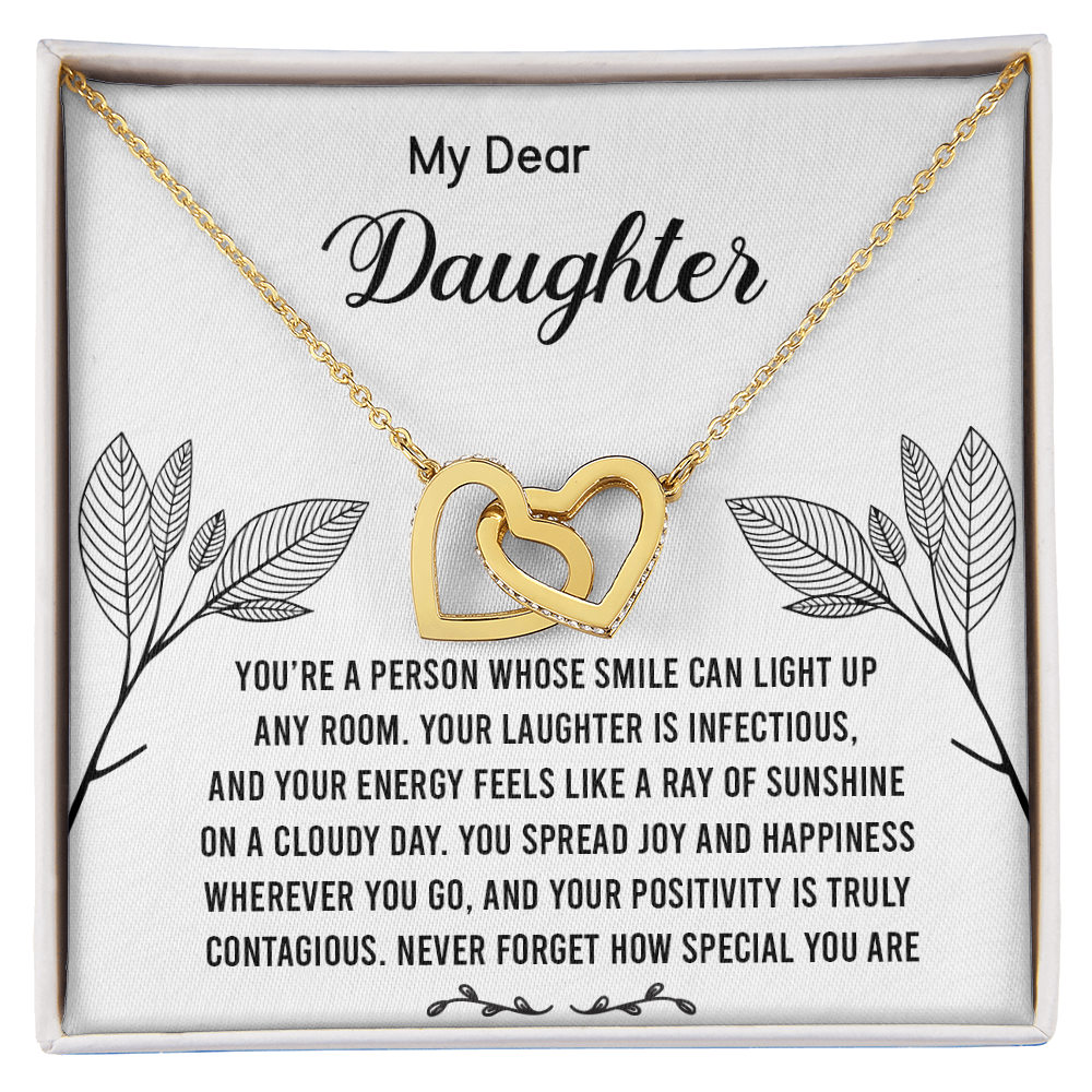 To My Daughter - You Are Special - Interlocking Hearts