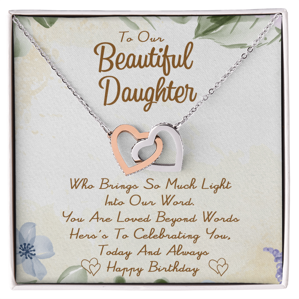 To My Daughter - Beyond  Words - Interlocking Hearts