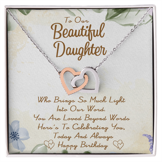 To My Daughter - Beyond  Words - Interlocking Hearts