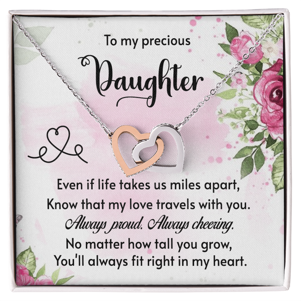 To My Daughter - Cheering - Interlocking Hearts