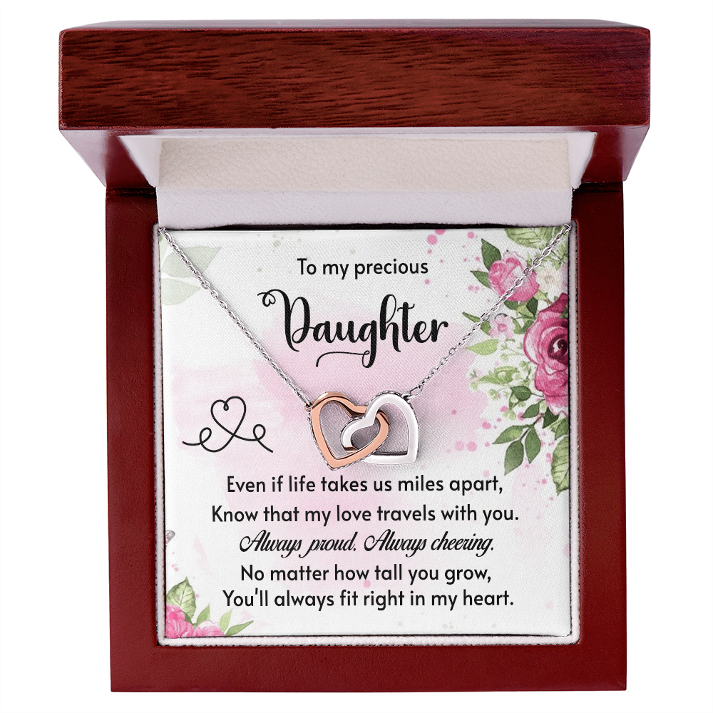 To My Daughter - Cheering - Interlocking Hearts