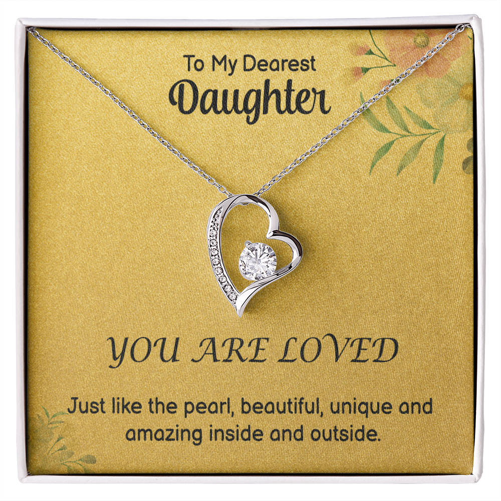 To My Daughter - Amazing - Forever Love Necklace