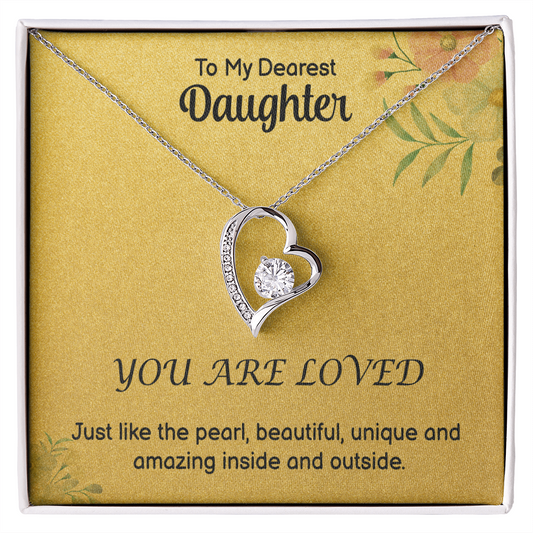 To My Daughter - Amazing - Forever Love Necklace