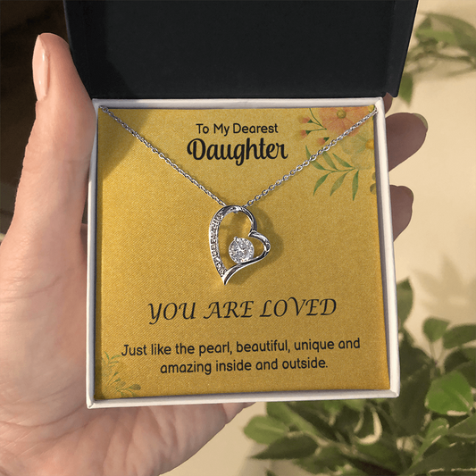 To My Daughter - Amazing - Forever Love Necklace