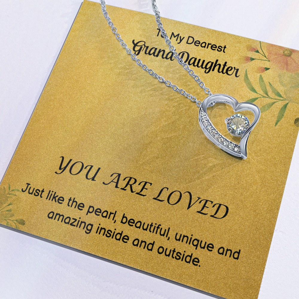 To My GrandDdaughter - Love - Forever Love Necklace