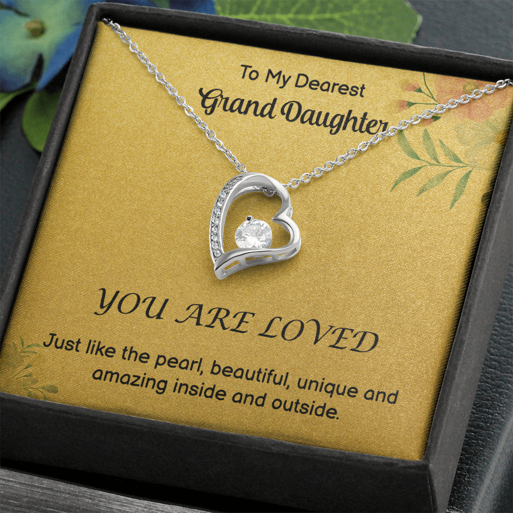 To My GrandDdaughter - Love - Forever Love Necklace