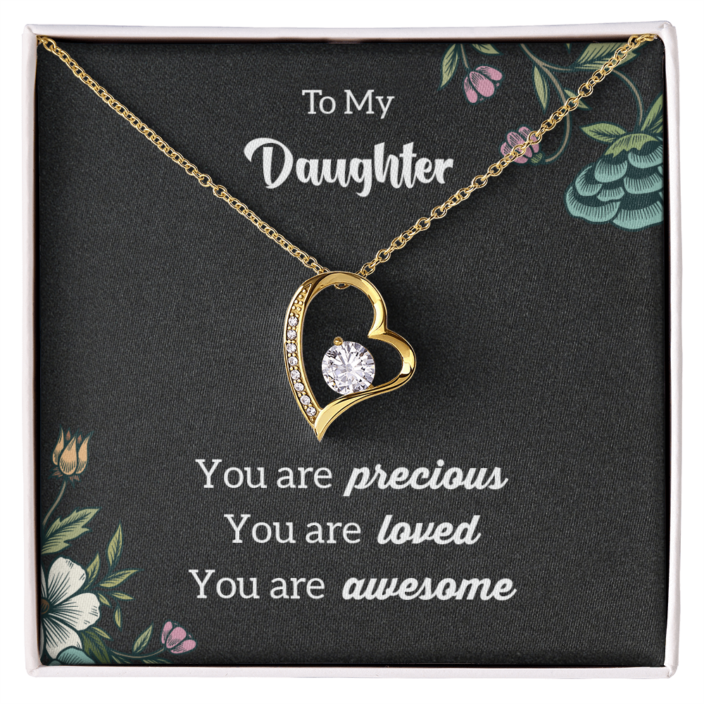 To My Daughter - awesome - Forever Love Necklace