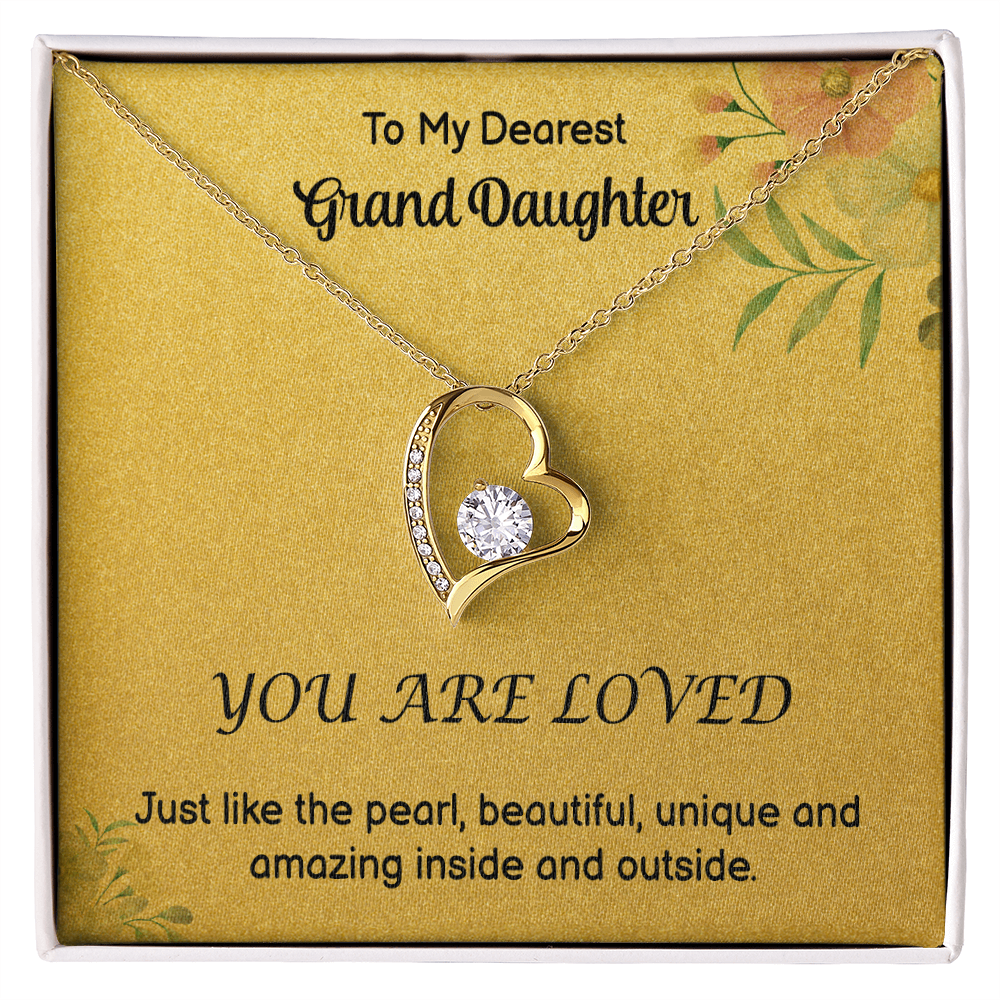 To My GrandDdaughter - Love - Forever Love Necklace