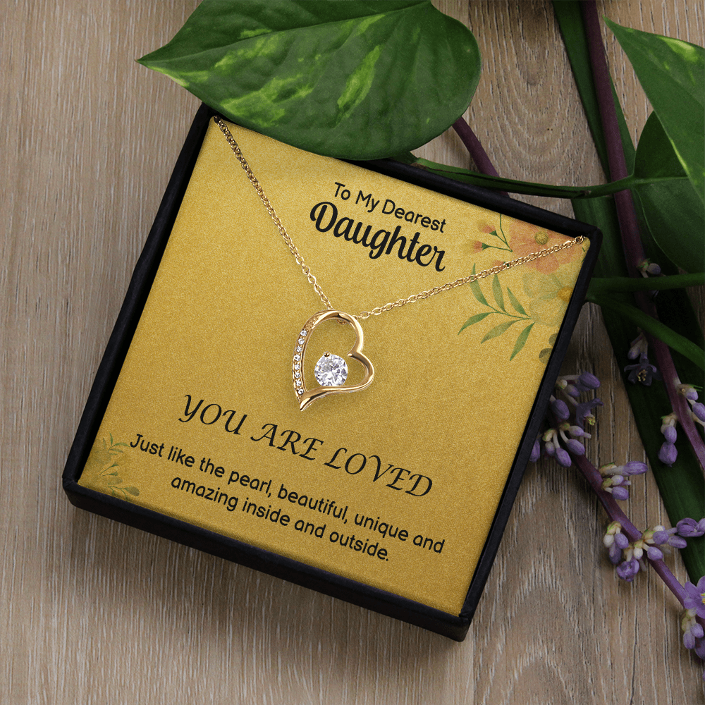 To My Daughter - Amazing - Forever Love Necklace