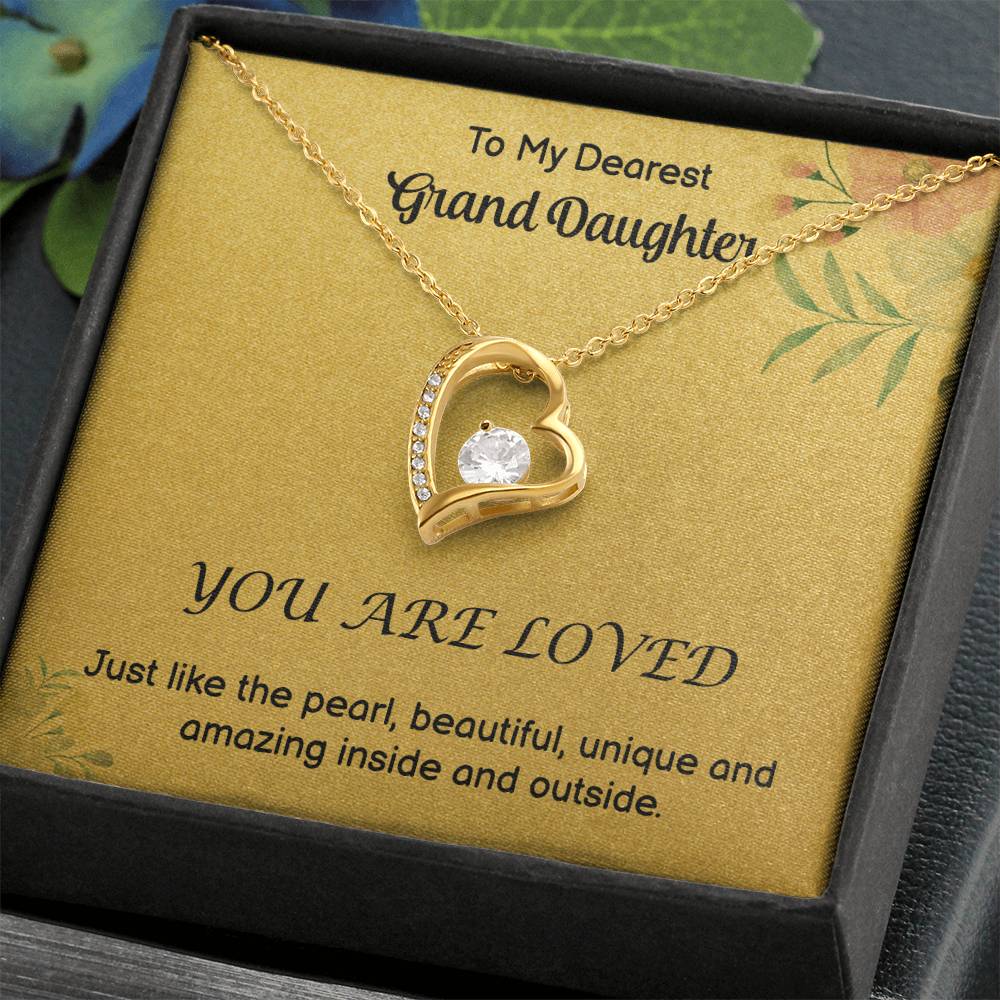 To My GrandDdaughter - Love - Forever Love Necklace